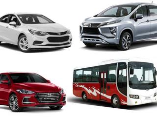 Thuê xe Hà Nội giá rẻ - xe mới từ 5 đến 45 chỗ ngồi